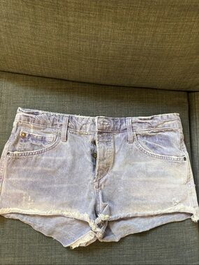 Joe's Jeans Lavender Washed Denim Shorts